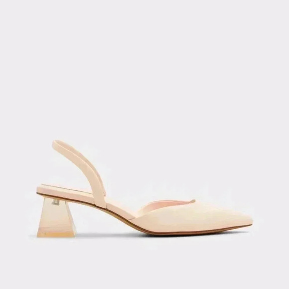 Aldo Malaga Sling Back High Heel Light Pink Formal Shoes Size  7.5 NWT - Picture 3 of 13